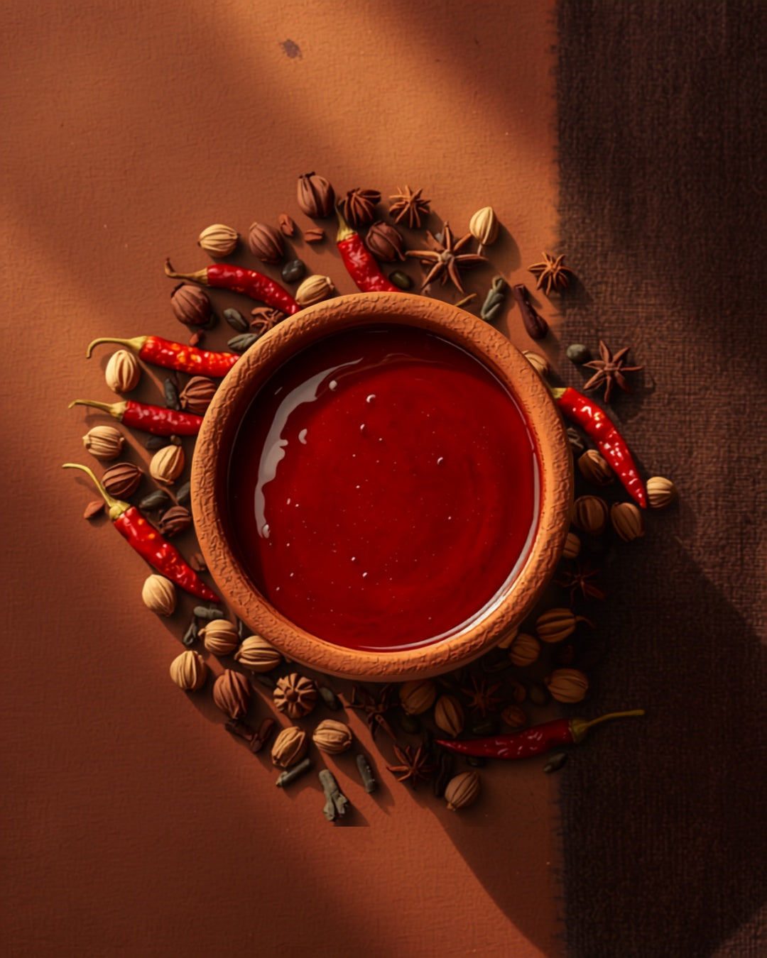 Awaze Ethiopian Hot Sauce by Balè Moya — deep red chili sauce in a ceramic bowl
