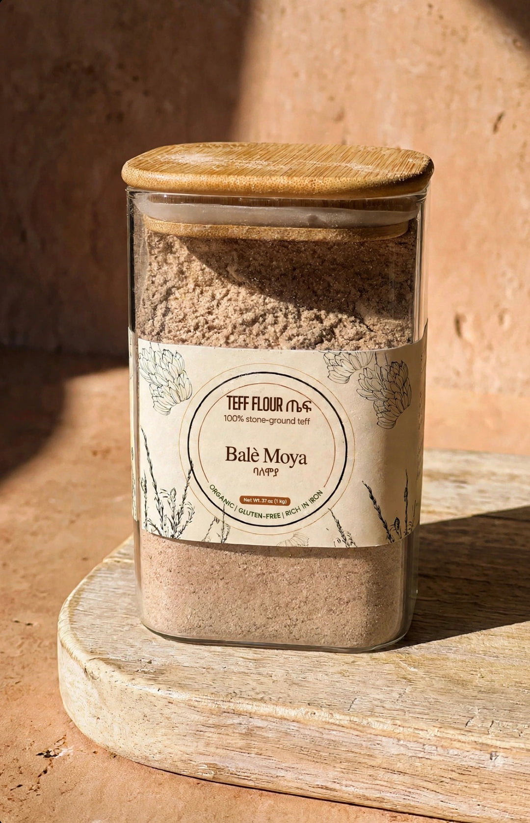 Teff Flour | 100% Stone-Ground Teff, 8 oz