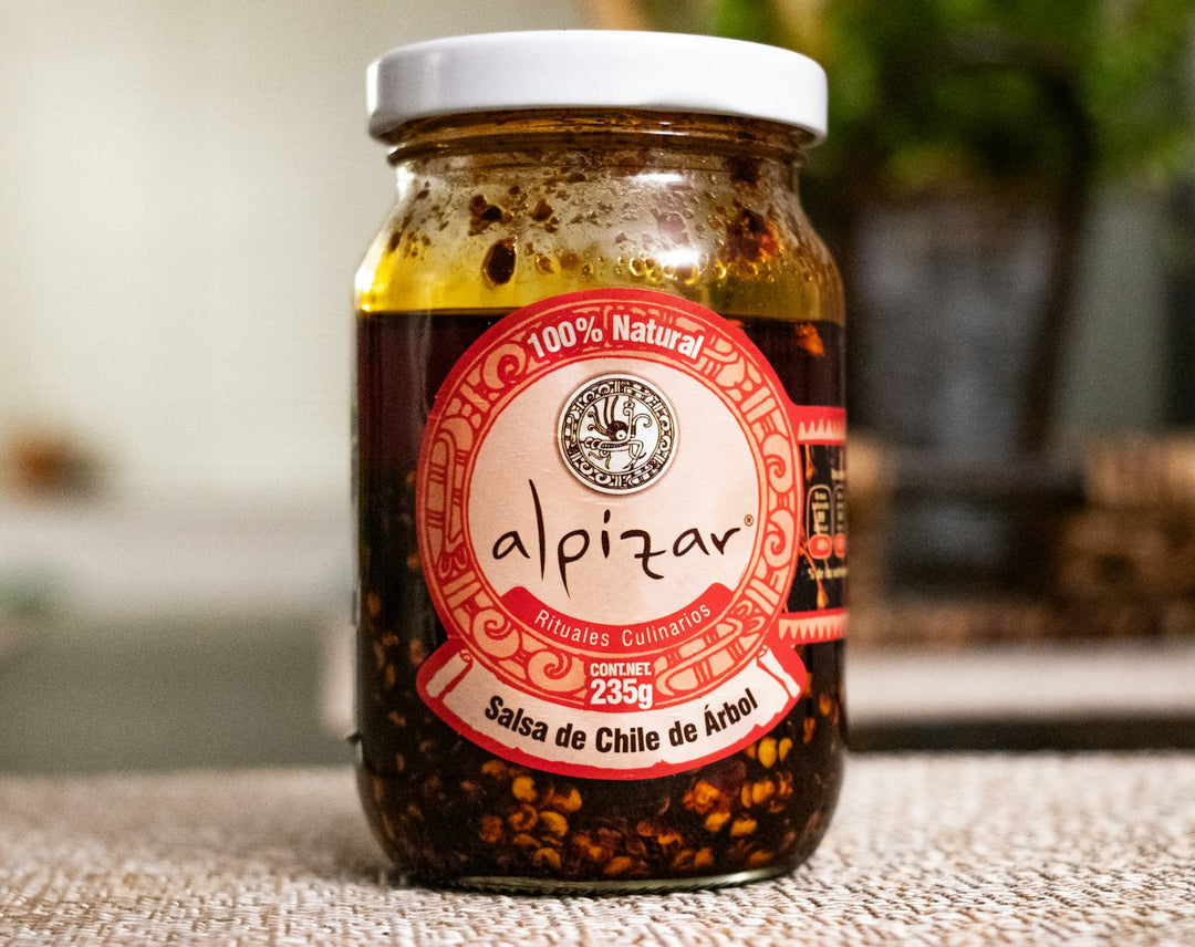 Chili oil in a clear glass jar — placeholder editorial photo, replace with brand shot