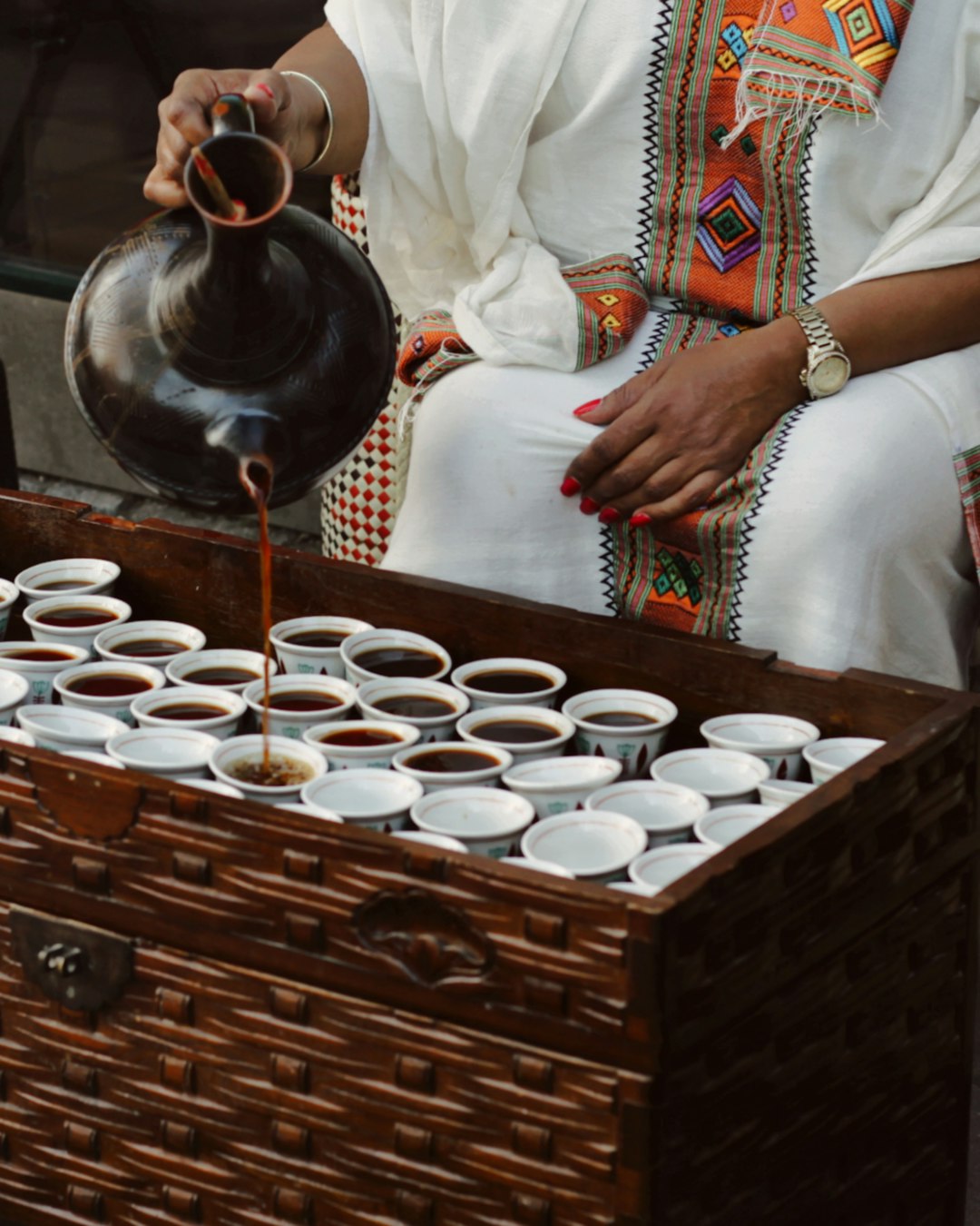 Ethiopian coffee ceremony — placeholder editorial photo, replace with brand flat-lay of the full bundle