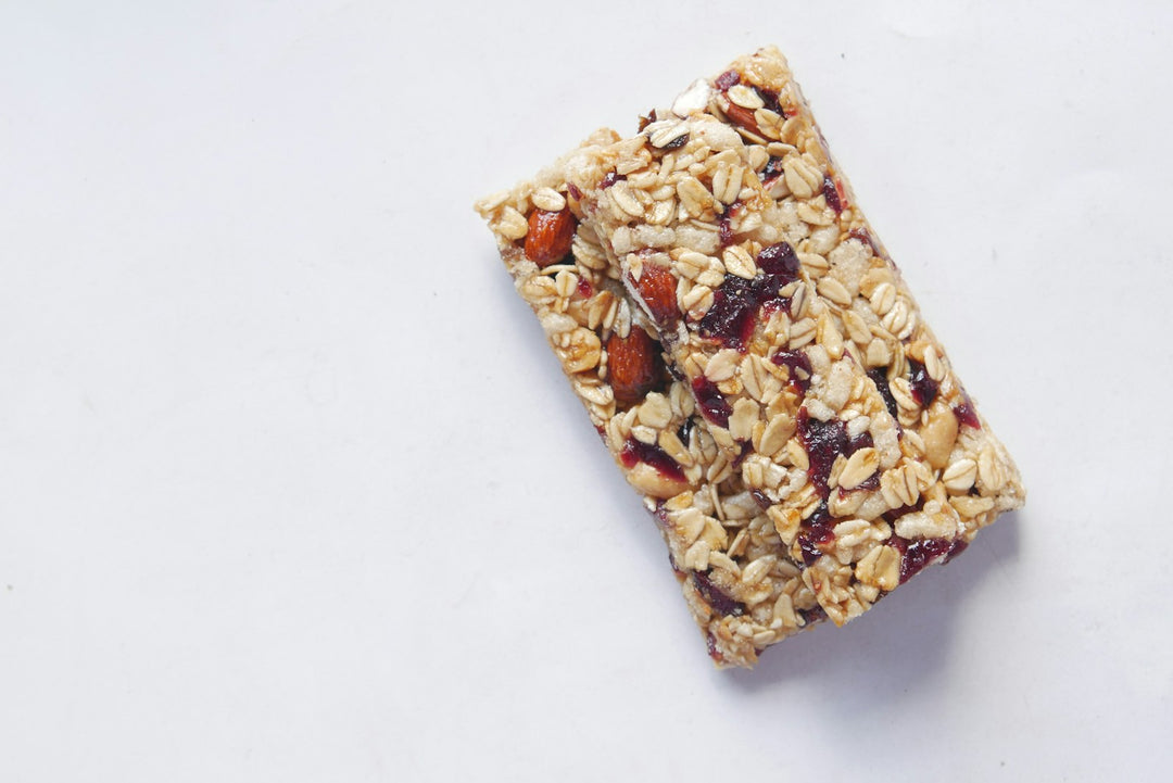 Granola bar on a table — placeholder editorial photo, replace with brand shot